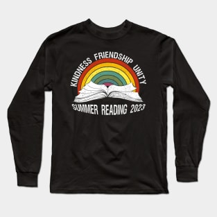 All Together Now Summer Reading 2023 Rainbow Book Lover Long Sleeve T-Shirt